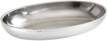 American Metalcraft Seafood Tray, SS, Double WALL, HM, Oval, 14" L