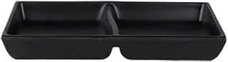 Elite Global Solutions JW521-B Zen Black Dual 4 Oz Sauce Bowl - 6 / CS