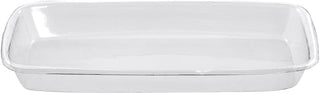Hubert® Clear Plastic Insert for Soft Square Bowl - 13 1/2"L x 7 1/4"W x 1 1/2"H