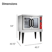 VULCAN Single Deck | Natural Gas / Silver / 7.4 cubic_feet Commercial Ovens