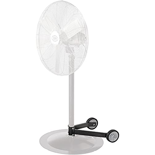 Fan Dolly for Pedestal Fans by Global Industrial – 18"L x 14"W x 5"H, Alloy Steel, Black, Model 245658