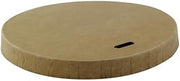 PacknWood 210LPAWK90 3.54 in. Compostable Kraft Paper Coffee Lid for 10 oz 12 oz 16 oz & 20 oz - 1000 Piece