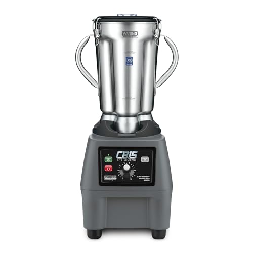 Waring Variable Speed w/Control Dial / Stainless Steel Jar CB15V / 1-Gallon Countertop Blenders