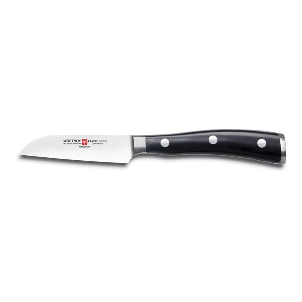 Classic IKON 6" Paring Knife by Wüsthof – 6", High carbon stainless steel, synthetic handle, Black, Stainless, Model 4006-7