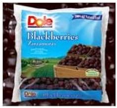Dole Whole Individual Quick Frozen Blackberry Fruit, 5 Pound -- 2 per case.
