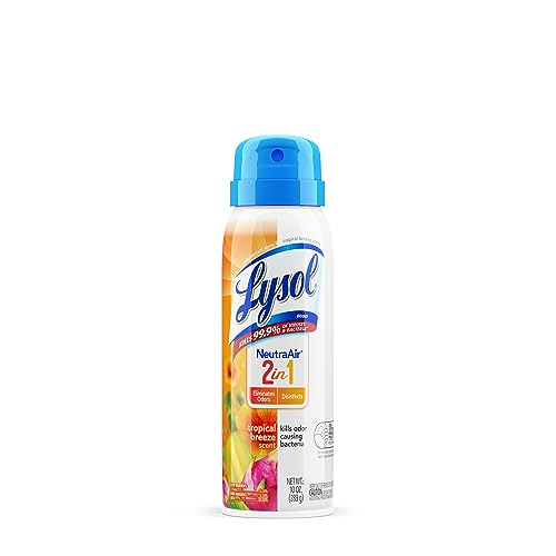 Lysol Tropical Breeze / 10 Ounce (Pack of 1) / Colorless Disinfectant Sprays & Liquids