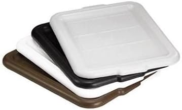Tablecraft 1531W 21" X 16" White Polypropylene Plastic Bus Box Cover-1531W