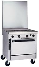 Southbend P32N-XH-RE Platinum Heavy Duty Modular Mount 32" Gas Range w/ (2) 45,000 BTU Open Burners Front, 16" Hot Top Rear
