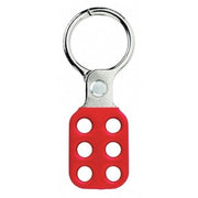 Master Lock 1-1/2" Inside Jaw Diameter / 1 / Red Hasps