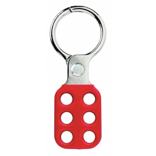 Master Lock 1-1/2" Inside Jaw Diameter / 1 / Red Hasps