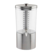 Tablecraft 1.25 Gallon Silhouette Drink Dispenser / Stainless Steel / 3.0 gallons Iced Beverage Dispensers