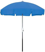 California Umbrella 7-1/2-Foot Aluminum Push Tilt Patio Style Umbrella, Pacific Blue