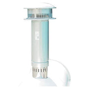 18" Long Round Flue Stack by Heat Wagon – 15"L x 15"W x 30"H, Aluminum / Steel, Chrome, Model EF1