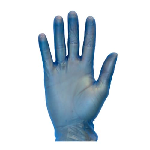 INDIVIDUAL Blue Vinyl Gloves – Large, 3 Mil, Powder Free and Latex Free | 1,000/Case