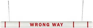 ClearanceGard 4" x 104" Clearance Bar Kit- Wrong Way Lettering - Innoplast (White Red Tape)