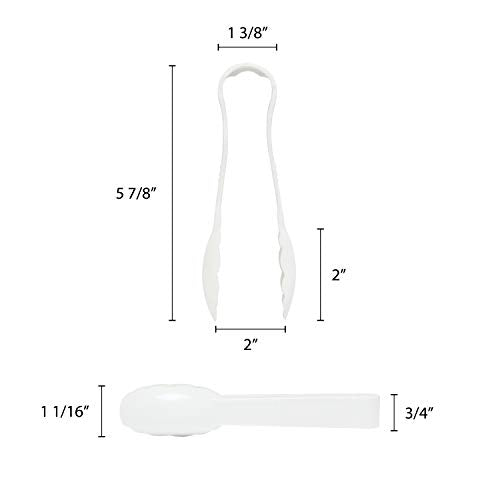 Thunder Group 6 / White / Serving Tongs Tongs