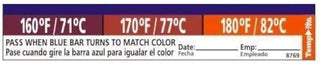 Taylor Preicision Products TempRite Dishwasher Temperature Adhesive Test Strip | 27/Pack
