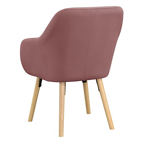 Convenience Concepts Blush Velvet / Chair / 25.25"L x 26.75"W x 33.5"H Chairs