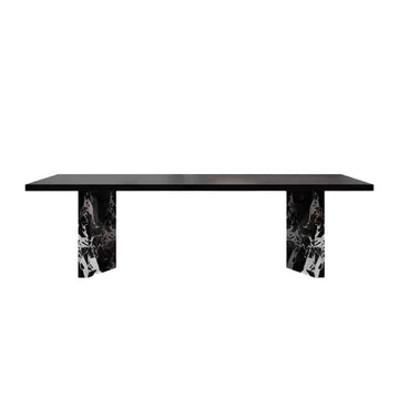 Mesa De Jantar Rock Plate Dining Table Modern Simple Rectangular Small Household Diner Table by JOYNOW – 200*80*75cm, One Color, Model 8524
