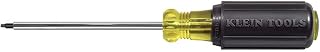 KLEIN TOOLS 661 Screwdriver, Made in USA, #1 Square Recess Tip with 4-Inch Round Shank