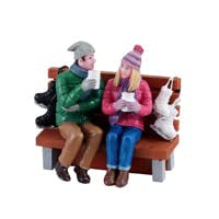 Lemax Caddington Village Cocoa Couple Figurine, 2.36 Inch Wide, Multicolor