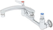 T&S Brass, B-0230-0CS8, 8" Double Pantry Swivel Base Faucet, Wal