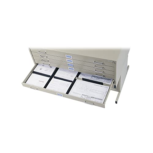 Safco Tropic Sand / Flat File / 53-3/8 by 41-3/8 by 16-1/2-Inch Flat File Cabinets