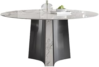 Mesa de Comedor Slate Round Table Dining Modern Simple Home Stainless Steel Mesa de Comedor(1.5m)