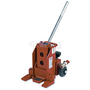Hydraulic Toe & Saddle Jack by GKS Perfekt – 11"L x 8.5"W x 10"H, Steel with Cast Iron Toe, Red, Model 1-10181