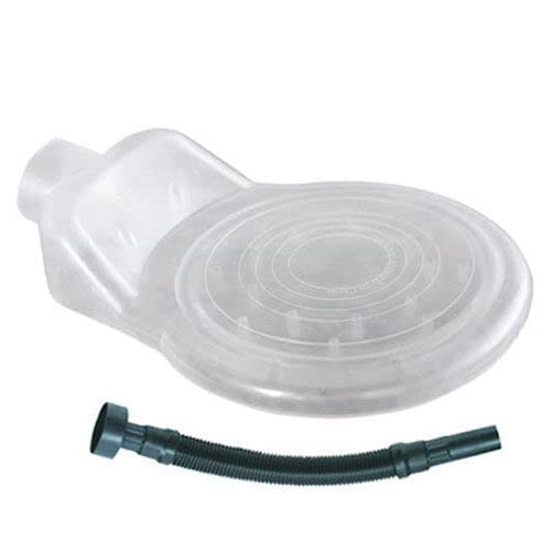 1-4 BitBuddie With 18" Hose by Dustless – 4"L x 4"W x 2"H, Plastic, Clear Shroud, Black Hose, Model D1905