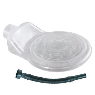 1-4 BitBuddie With 18" Hose by Dustless – 4"L x 4"W x 2"H, Plastic, Clear Shroud, Black Hose, Model D1905