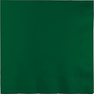 Creative Converting Touch of Color Paper Dinner Napkins, Hunter Green, 7.875 in, 25 ct