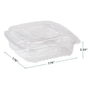 ECO PRODUCTS 8" 3 Compartment / Clear / Green Products Cups