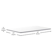 Flash Furniture White/Gray / 30" x 48" Rectangular / Classic Tables