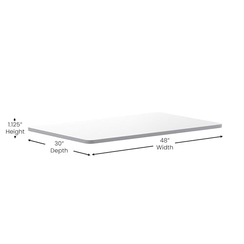 Flash Furniture White/Gray / 30" x 48" Rectangular / Classic Tables