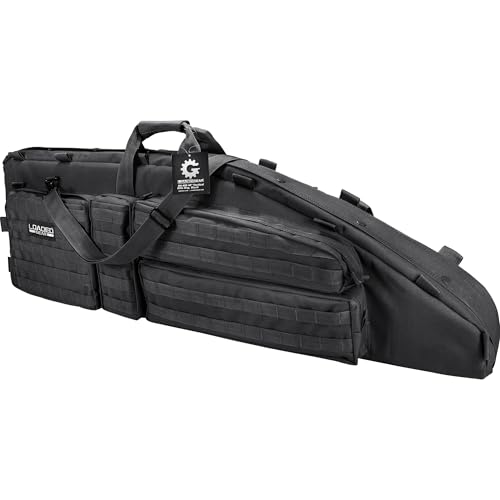 Barska Black / 46" / Barska Bi12550 Loaded Gear Rx-600 46" Tactical Padded Rifle Bag Soft Rifle Cases