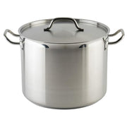 Winco 24 Quarts / Pot With Cover / Silver Stockpots
