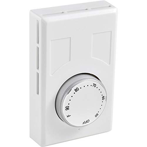 Heat Only Thermostat by Global Industrial – White, Model PT-028