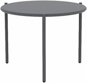 Bellini Italian Outdoor Metal Grey Small Round End Table Aria RD ET S Gry