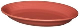 Homer Laughlin Fiesta 13-5/8-Inch Oval Platter, Flamingo