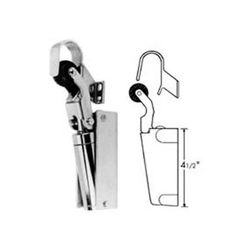 Heavy-Duty Hydraulic Door Closer by BALLY REFRIGERATION – 4.5 inches, Metal, Silver, Model 16768