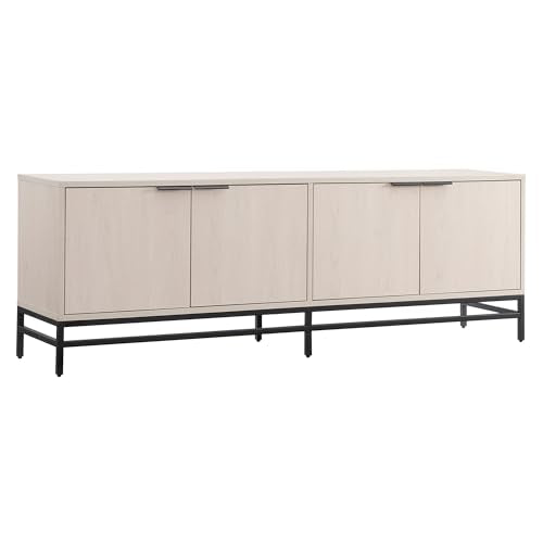Henn&Hart Beech White / 70" Wide / Transitional Television Stands & Entertainment Centers