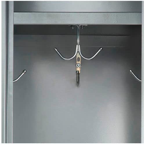 Infinity Single-Tier One-Door Locker with Recessed Handle by Global Industrial – Stainless Steel, Grey, Model 254121GY