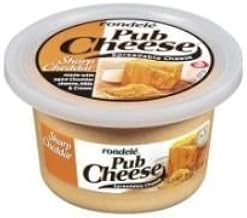 Rondele Pub Sharp Cheddar Cheese Spread, 8 Ounce -- 12 per case.