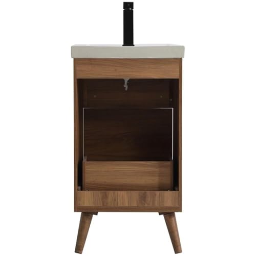Elegant Decor 18" - Single / Brown,black / Mid-Century Modern Bathroom Vanities