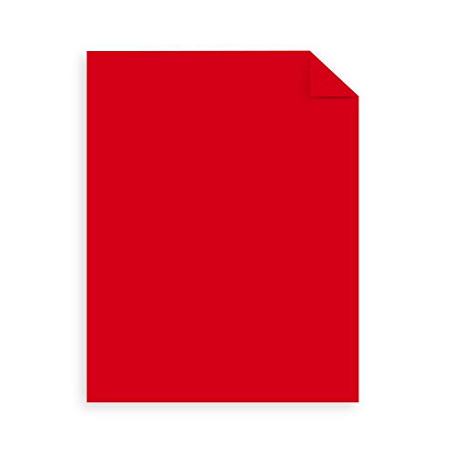 Astrobrights 8.5" x 11" / Cardstock / Ultra Red Colored Paper