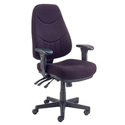 8 Way Adjustable Executive Chair by Global Industrial – 2' 5.5" x 2' 9" x 1' 4", Black, Model 921359BK