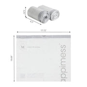 happimess White - Standard / 200 Count (Pack of 1) / 4.0 gallons Trash Bags