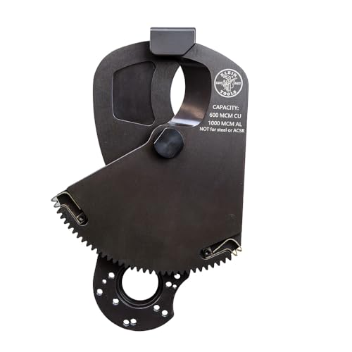 KLEIN TOOLS Cu/Al Open Jaw / Silver / 1 Wire Rope Cutters