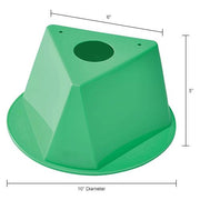 Plain Inventory Control Cone by Global Industrial – Polypropylene, Green, Pack of 5, Model Green